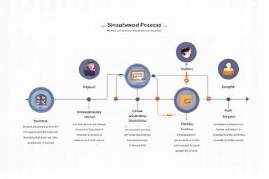 Diagram showing a streamlined recruitment process
